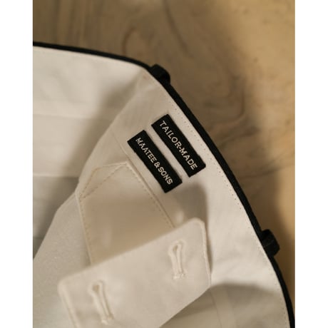 MAATEE&SONS SET UP TROUSER 2 "WOOL STRIPE"