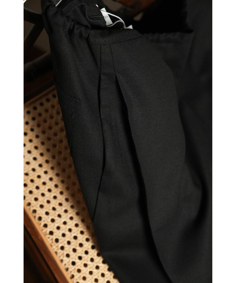パンツ Lea Boberg TROUSERS BRITISH WOOL CREPE Lea Boberg D.P. TROUSERS/BRITISH WOOL CREPE - BLACK - PURAS