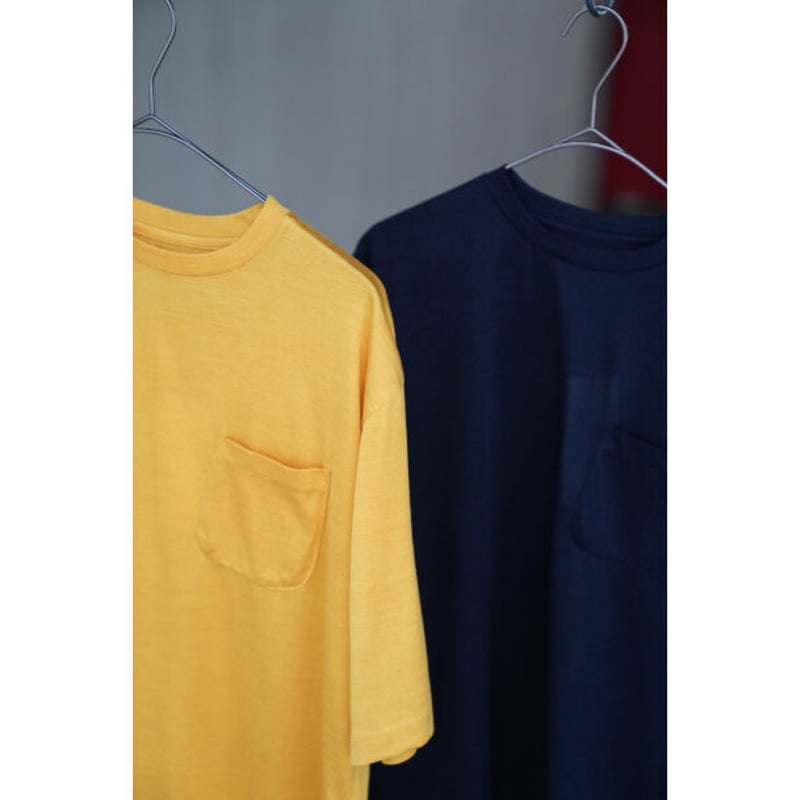 【MAATEE&SONS】WASHABLE SILK POCKET TEE WASHABLE SILK POCKET TEE - WUNDER