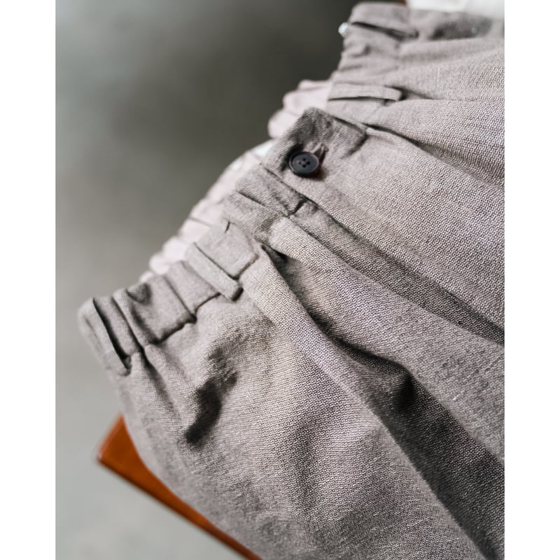 nonnotte Draping Elastic Wide Trousers Type A |