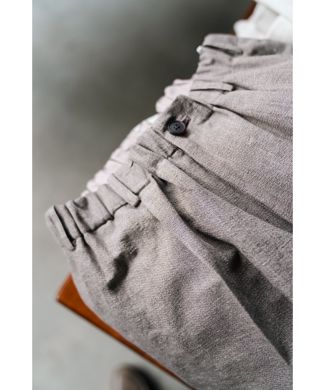 nonnotte Draping Elastic Wide Trousers Type A |