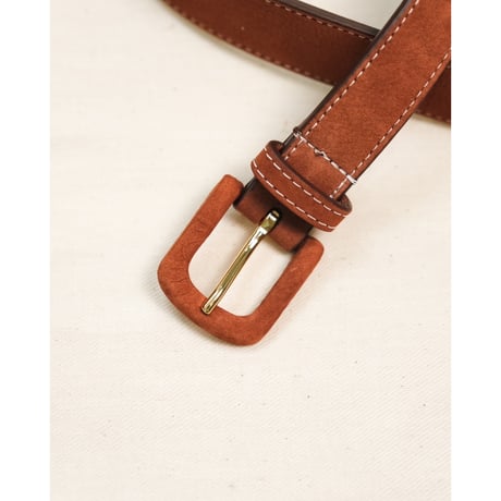 Anderson's Ex. WRAPPED-BUCKLE NUBUCK BELT