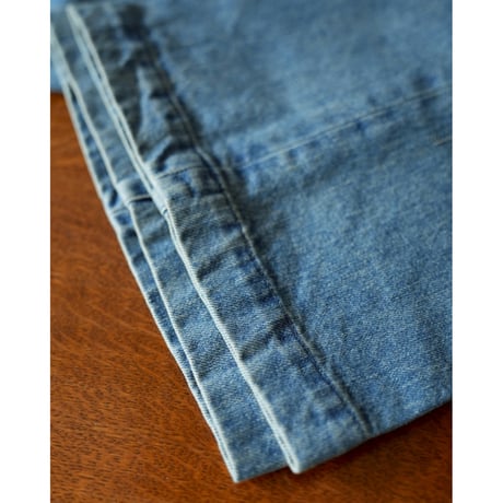 RAINMAKER Ex. PAINTED DENIM SEMI FLARED TROUSERS