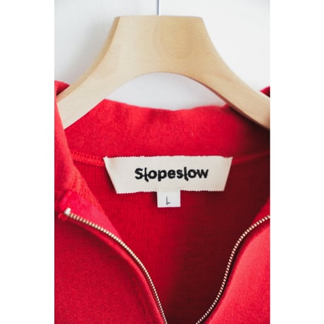 slopeslow  Cotton/Linen Light French terry Half Zip