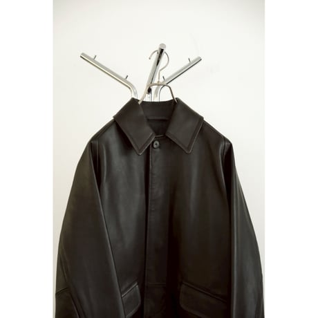 MAATEE&SONS SPANISH LAMB 裏カシミヤ LEATHER HALF COAT