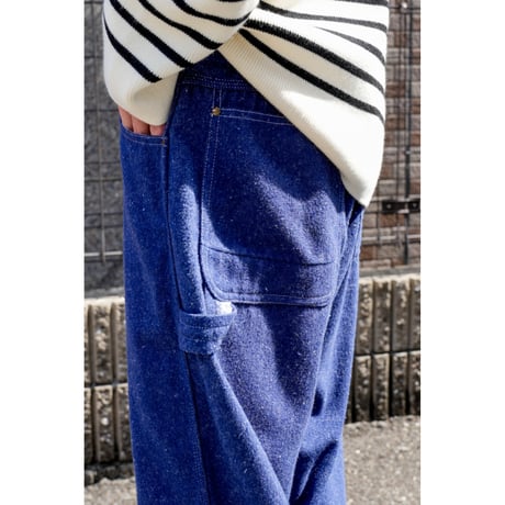 MAATEE&SONS Ex. BRUSHED SILK DENIM PAINTER PANTS