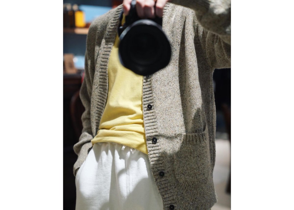 MAATEE&SONS Ex.COLORNEP カーディガン MAATEE&SONS Ex. COLOR NEP CASHMERE CARDIGAN | M