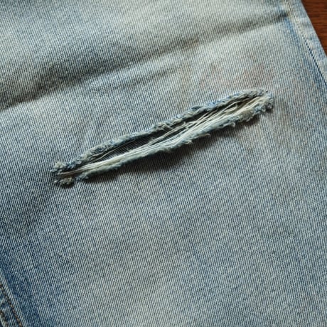 ANCELLM AGING SELVEDGE TAPERED 5P DENIM PANTS