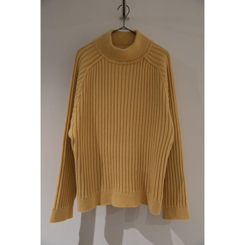 slopeslow Ex. Lamb's Cashmere Rib Mock Sweater
