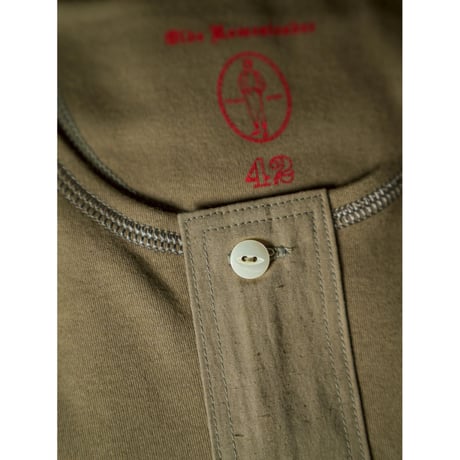 Olde Homesteader INTERLOCK HENLEY NECK LONG SLEEVE