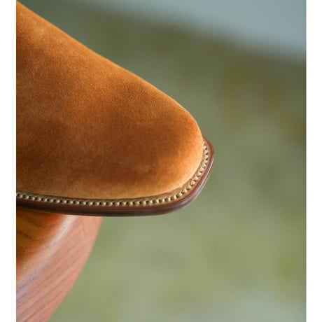 Post Production Side Zip Boots "Calf Suede"