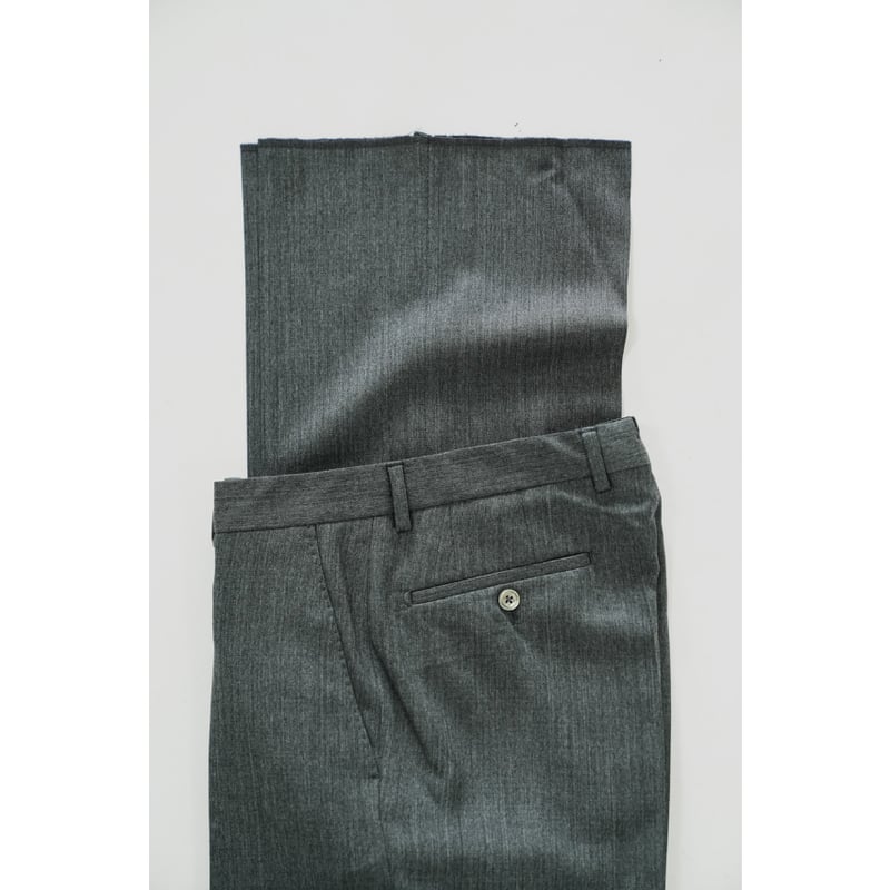 パンツ BIBOJA FLARE NO PLEATS (C.GRAY) SIZE42 BIBOJA High Waisted Flare Trousers - No Pleat/S