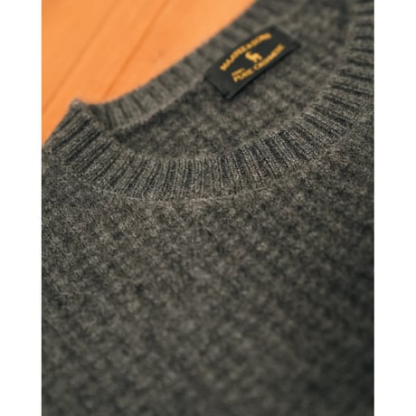 MAATEE&SONS BABY CASH WAFFLE SWEATER