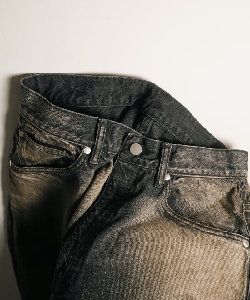 ANCELLM AGING WIDE DENIM 5P PANTS | MusterWerk ANCELLM AGING WIDE DENIM 5P PANTS | MusterWerk