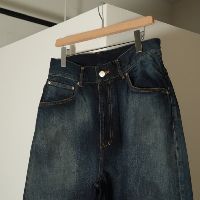 ANCELLM AGING TAPERED 5P DENIM PANTS | MusterWerk