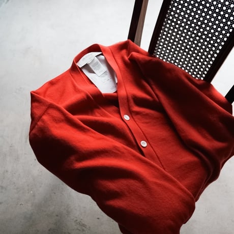 Olde H & Daughter AGED CASHMERE PLAIN STITCH CARDIGAN