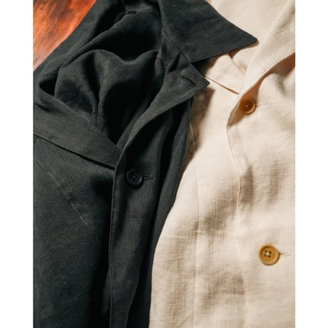 MAATEE&SONS "LINEN SILK二重織り" SHIRT JACKET