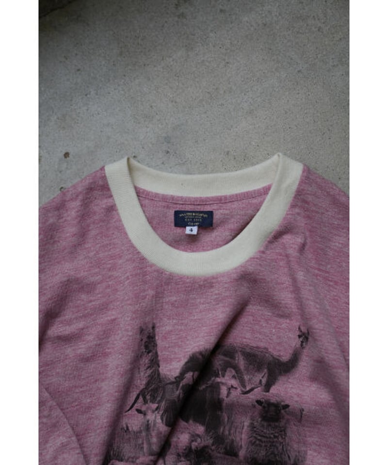 MAATEE&SONS Ex. M&WOOLEE RINGERTEE (red) MAATEE&SONS Ex. M&WOOLEE RINGER TEE (red) | Mus