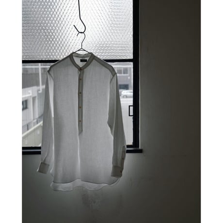 MAATEE&SONS Ex. "極上LINEN薄" PULL OVER SHIRT