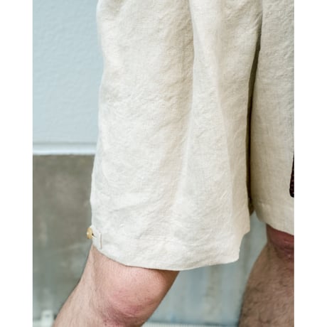 MAATEE&SONS Ex. SHORT TROUSER  "Italian 生Hemp Gabardine"