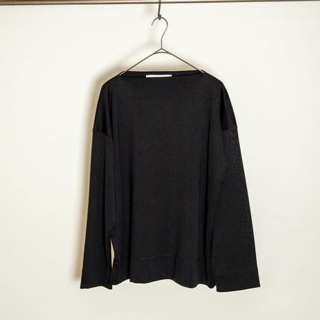 Olde H&Daughter "SILK TIGHT TENSION HEAVY" PLAIN STITCH BRETON TOP L/S