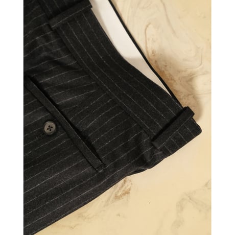 MAATEE&SONS SET UP TROUSER 2 "WOOL STRIPE"