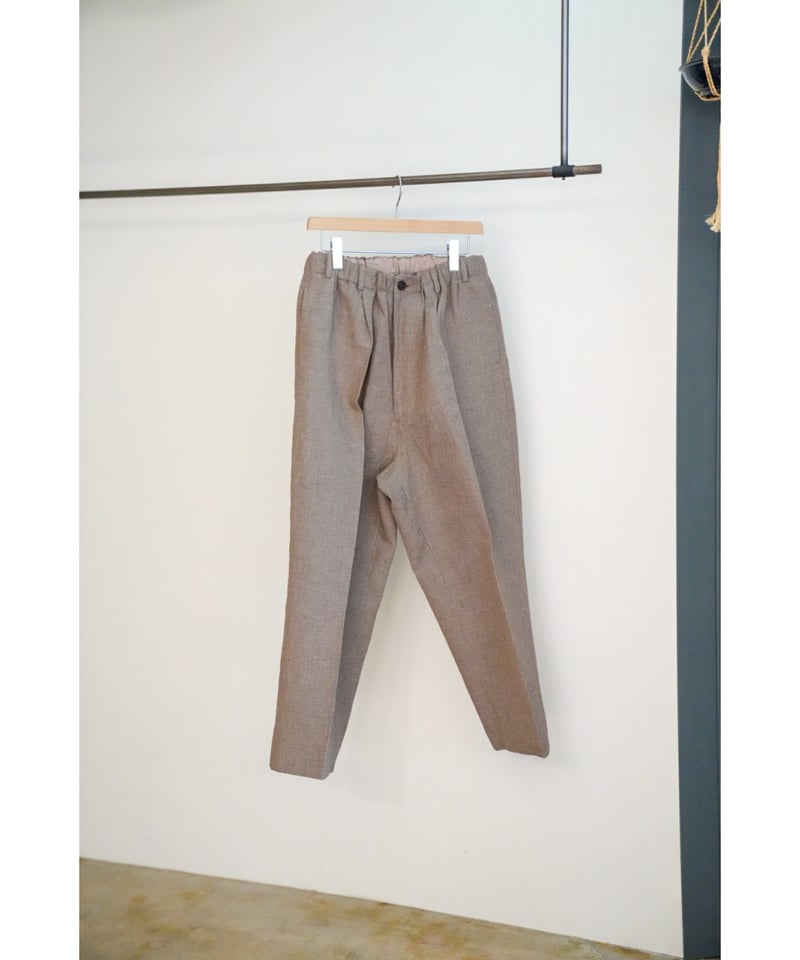 nonnotte】DRAPING ELASTIC WIDE TROUSERS
