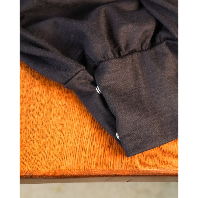 barbell object ウールノースリーブ(brown) barbell object WOOL NS TOP | MusterWerk