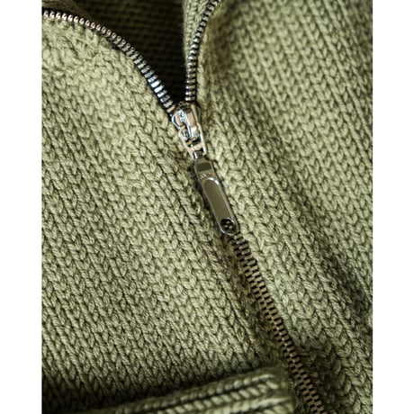 Olde H & Daughter Ex. WOOSTED WOOL DRIVERS KNIT JACKET