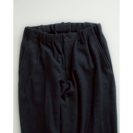 nonnotte Ex. "Super 120s Light Inlay Melton" Draping Track Pants