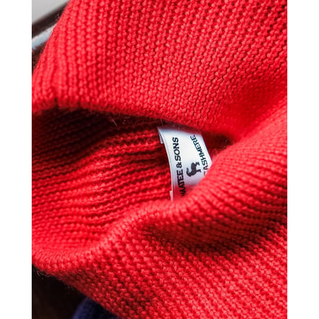 MAATEE&SONS 梳毛CASHMERE多本撚 P/O SWEATER
