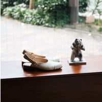 Post Production Ex. 白鞣しGoat Face Sandal