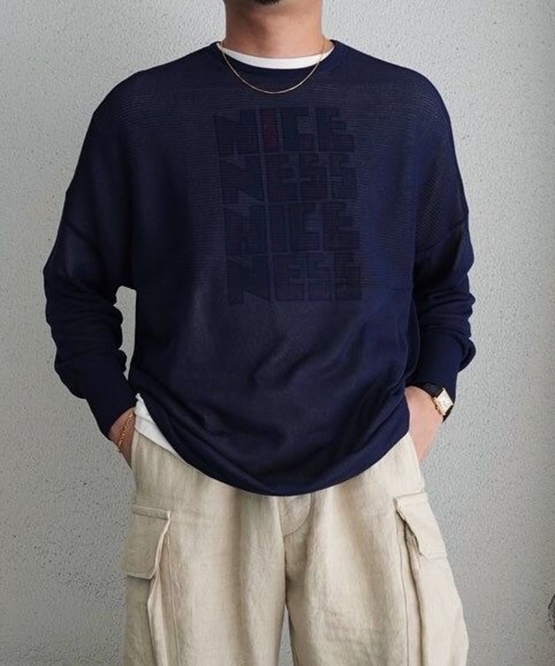 トップス walenode Spun silk cotton Gandhisweater walenode Spun silk cotton Gandhisweater