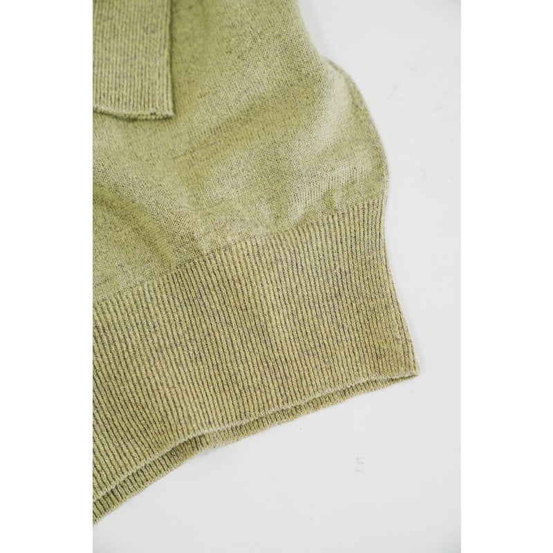 Olde H&Daughter LINEN SILK PLAIN STITCH V NECK