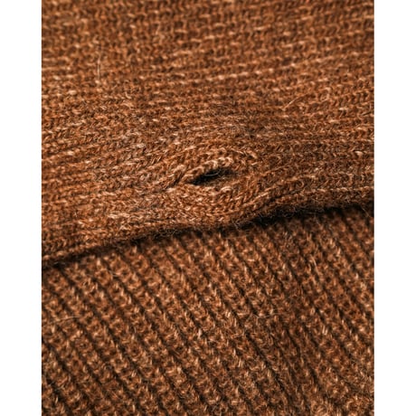 MAATEE&SONS RBALPACA-CASHMERE/MINK 畦ひょっとこZIP SWEATER