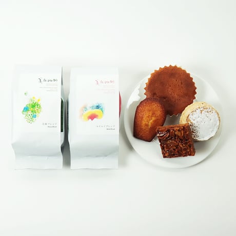 煎りたて挽きたての会【お菓子付コース 200g×2袋＆お菓子/月】