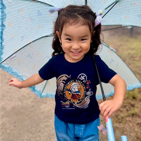 佐野市 マンホールTシャツ（火消しさのまる）キッズサイズ