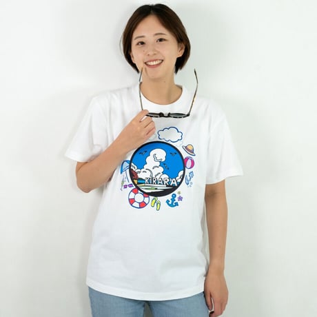 島根県 マンホールTシャツ（キララ多伎）