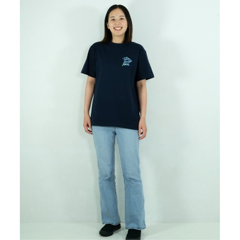 横浜市 マンホールTシャツ(ブルーライト) | JAPAN UNDERGROUND 横浜市 マンホールTシャツ(ブルーライト) | JAPAN UNDERGROUND