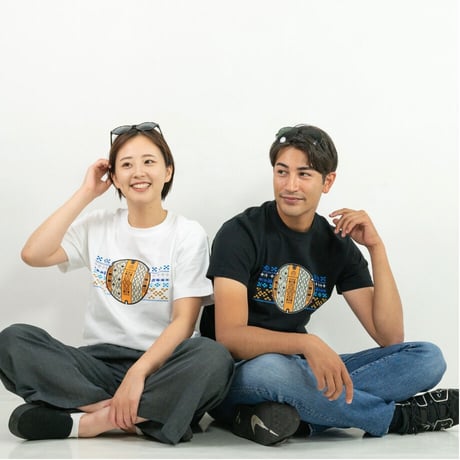 那覇市 マンホールTシャツ（ミンサー）
