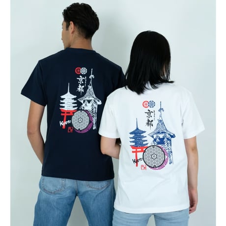 京都市 マンホールTシャツ（京の街並み）