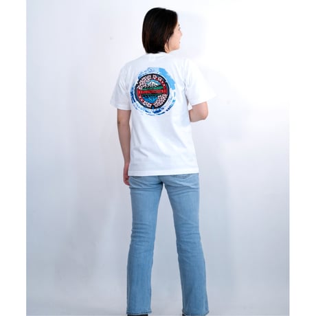 富士宮市 マンホールTシャツ（波）