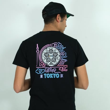 東京都 マンホールTシャツ（ネオン）