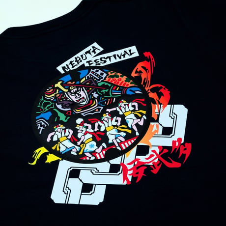 青森市 マンホールTシャツ（佞武多と跳人）