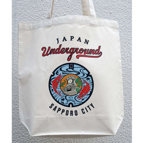札幌市 マンホールトートバッグ ナチュラル