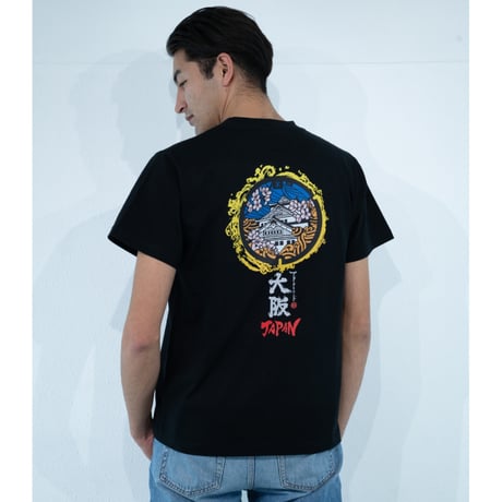 大阪市 マンホールTシャツ（ブラック）