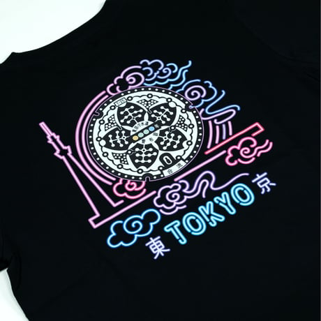 東京都 マンホールTシャツ（ネオン）