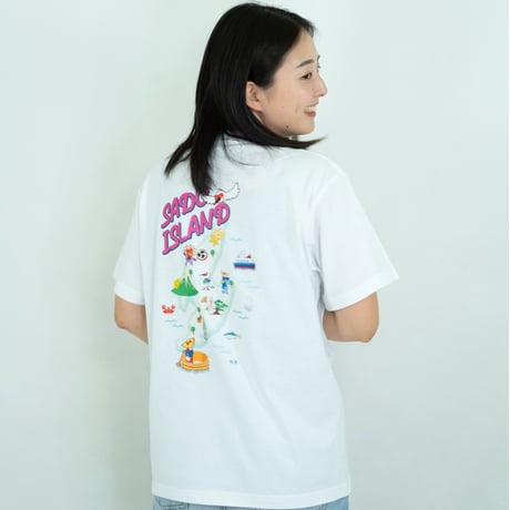 佐渡市 マンホールTシャツ（佐渡ポップ）