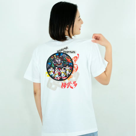 青森市 マンホールTシャツ（佞武多と跳人）