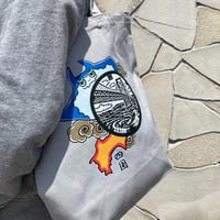 鳴門市 マンホールトートバッグ ライトグレー
